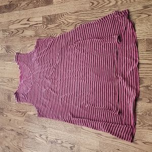 (L) Cut Loose Striped Flowy Dress Vacation Outdoor Casual Comfortable Holiday